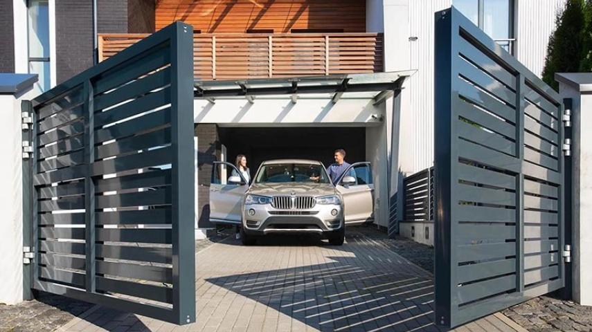 распашные ворота в Александровском